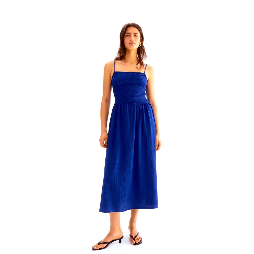 H&M Blue Midi Dress